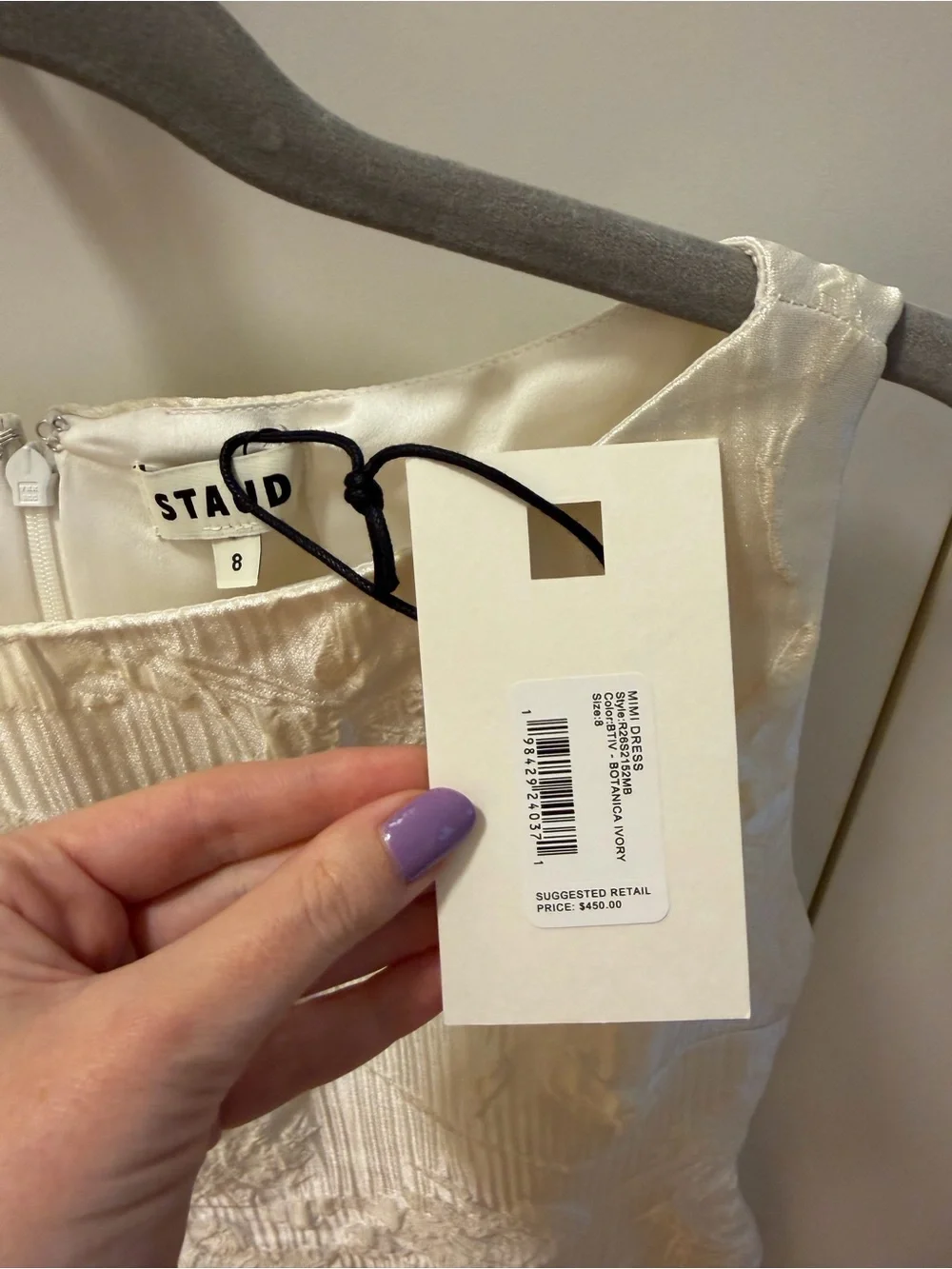 NWT STAUD Mimi Dress Botanica Ivory